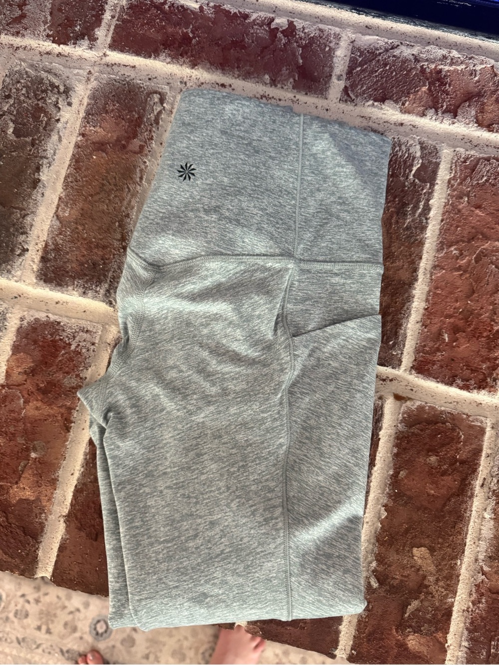Athleta Girls' Gray High-Waist Leggings